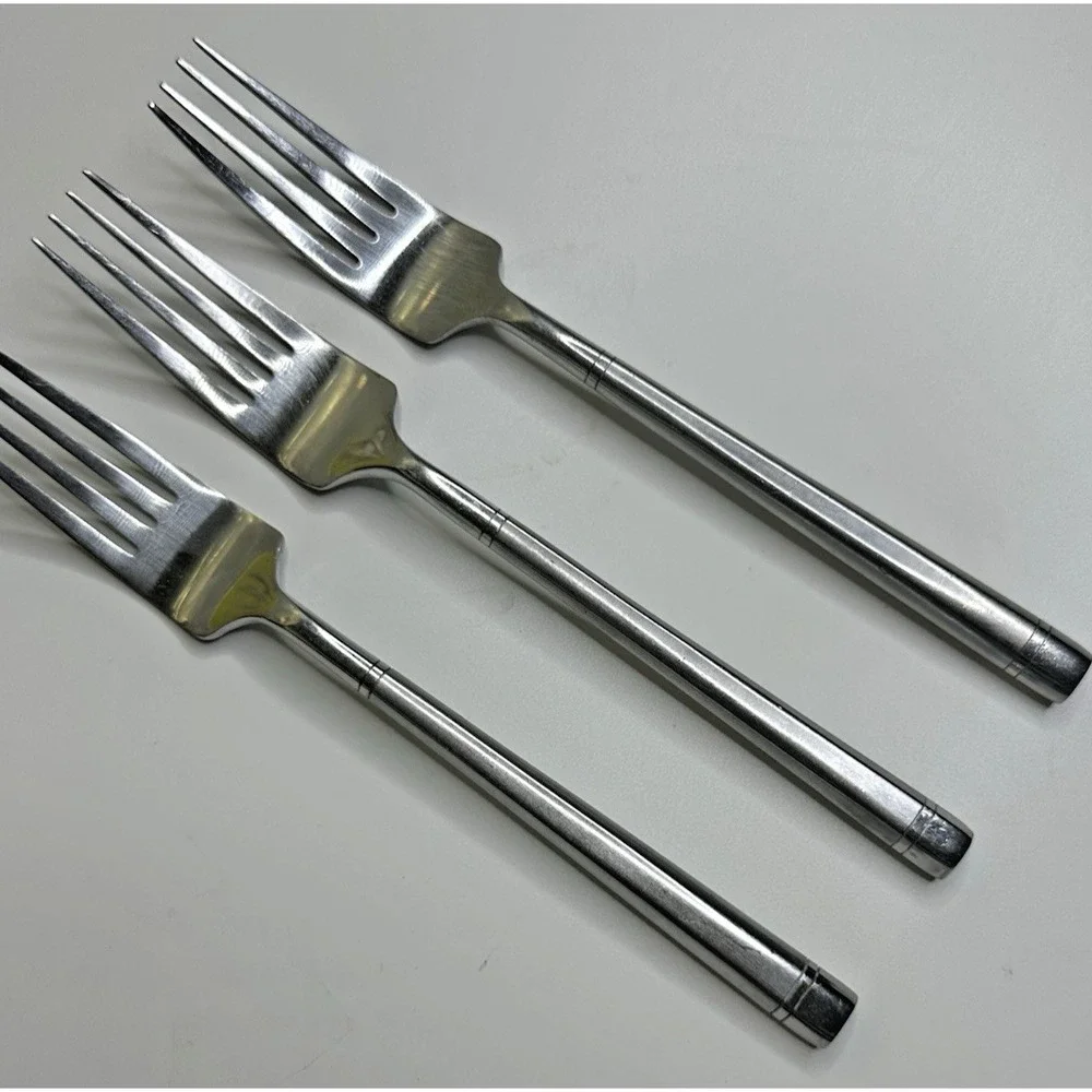 Hampton Silversmiths Ritz Stainless Flatware‎ Dinner Forks Set of 3